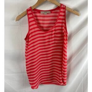 Ann Taylor LOFT Striped Sleeveless Top Size XXSP